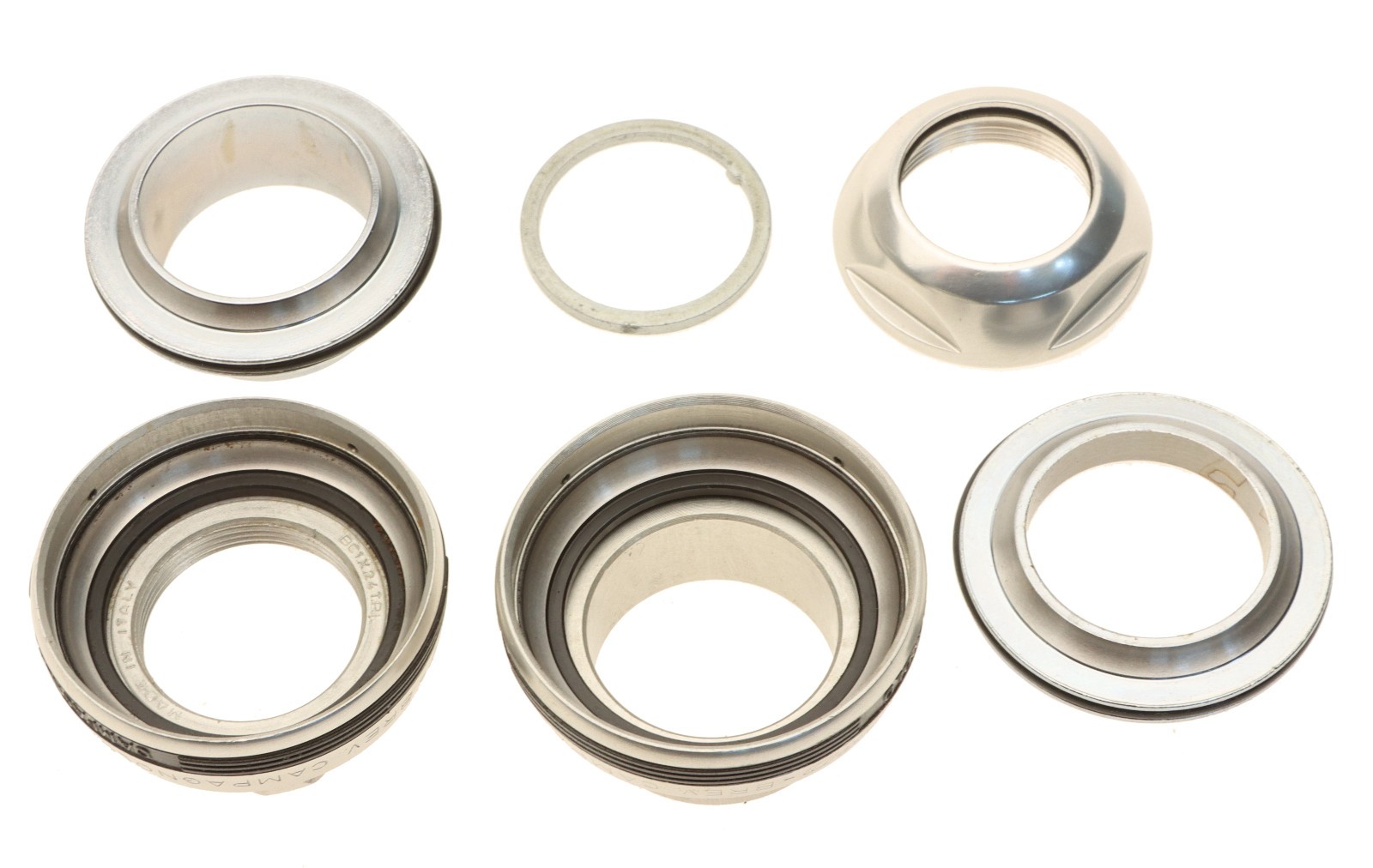 Campagnolo Record Headset HS-11RE 1" Threaded Silver 1996 BSC NEW NOS