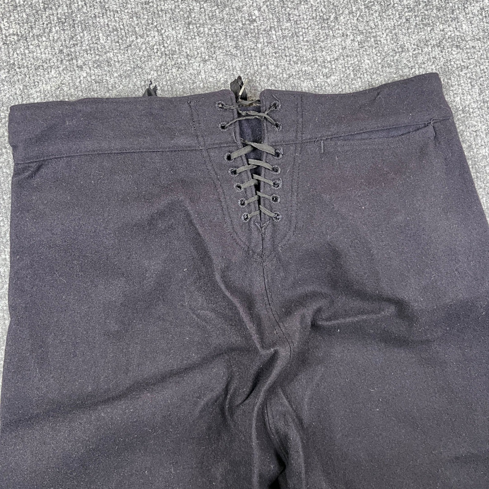 VTG 70s US Navy Sailor Pants Mens 32L 32x32 Wool Cracker Jack Bell Bottom Flare