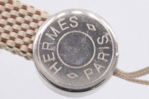 Hermes Mobile Strap Serie Beige Canvas
