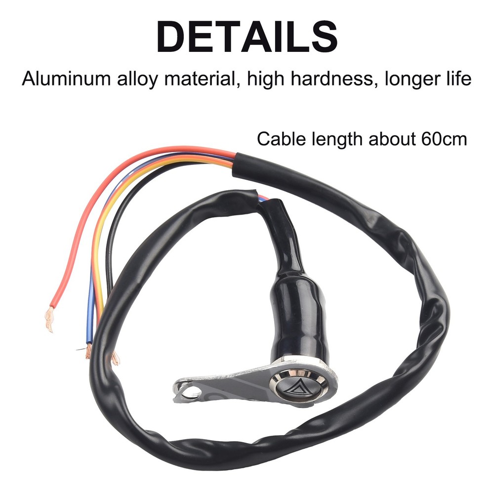 1 X Switch Motorcycle Switch ON+OFF Handlebar Mount Push Button 12V Work Light
