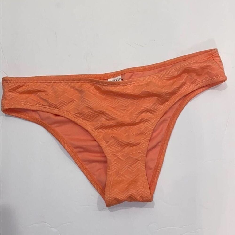 Hot Water Orange Rust Swim Bikini Brief Bottom M