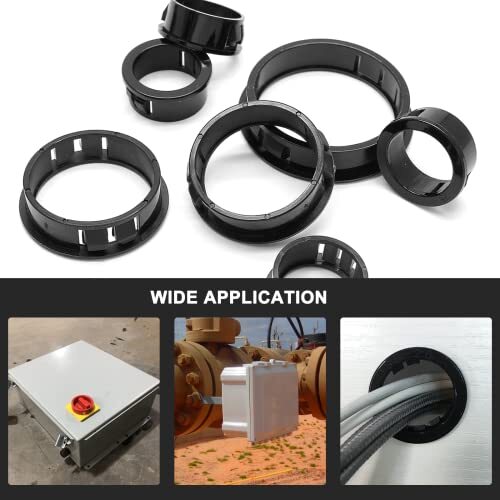 6 Pcs 2 Inch Cable Snap Bushing Grommet Protector, 6-Pack 2 Inch Drill Hole