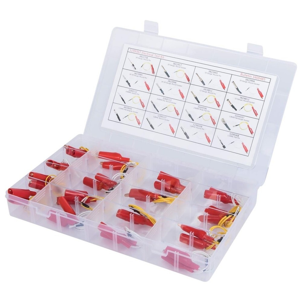 5299367 TEST LEAD KIT 16 PIECES ELECTRICAL TESTERS WIRE CONNECTORS CABLES SET