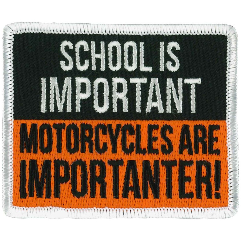 Hot Leathers School Is Important 3" X 3" Patch PPL9999