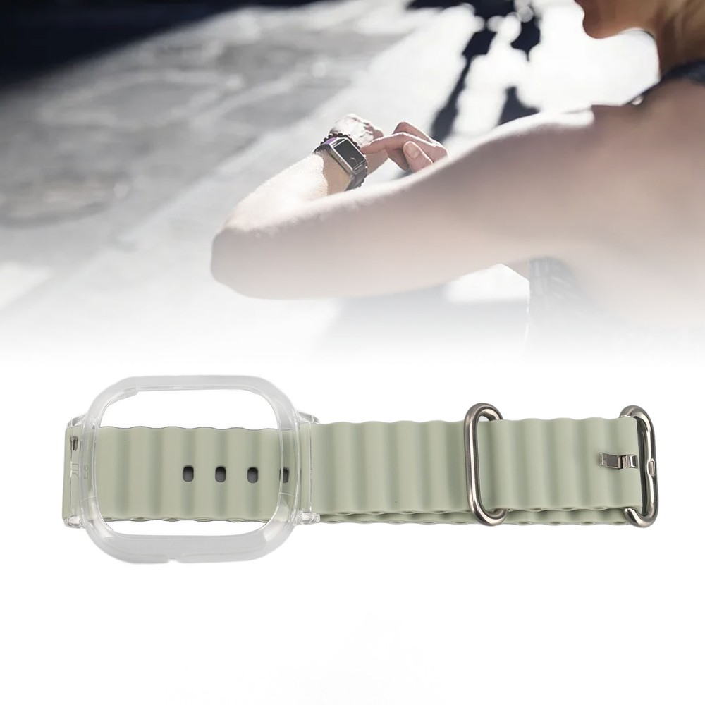 Silicone Replacement Wristband for with Transparent PC Frame Soft Strap