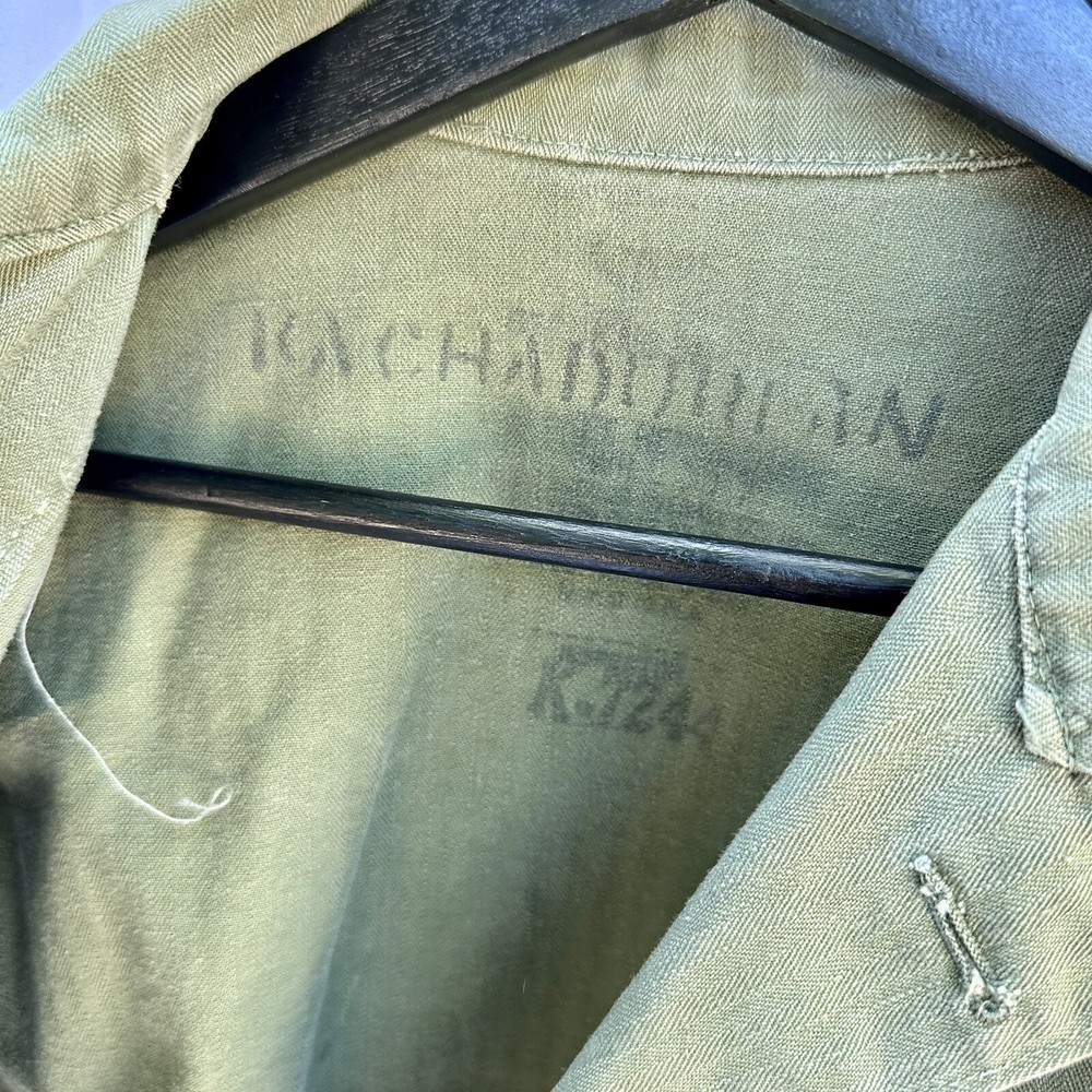 WWII US Army 3rd Pattern HBT Jacket Korean War Named