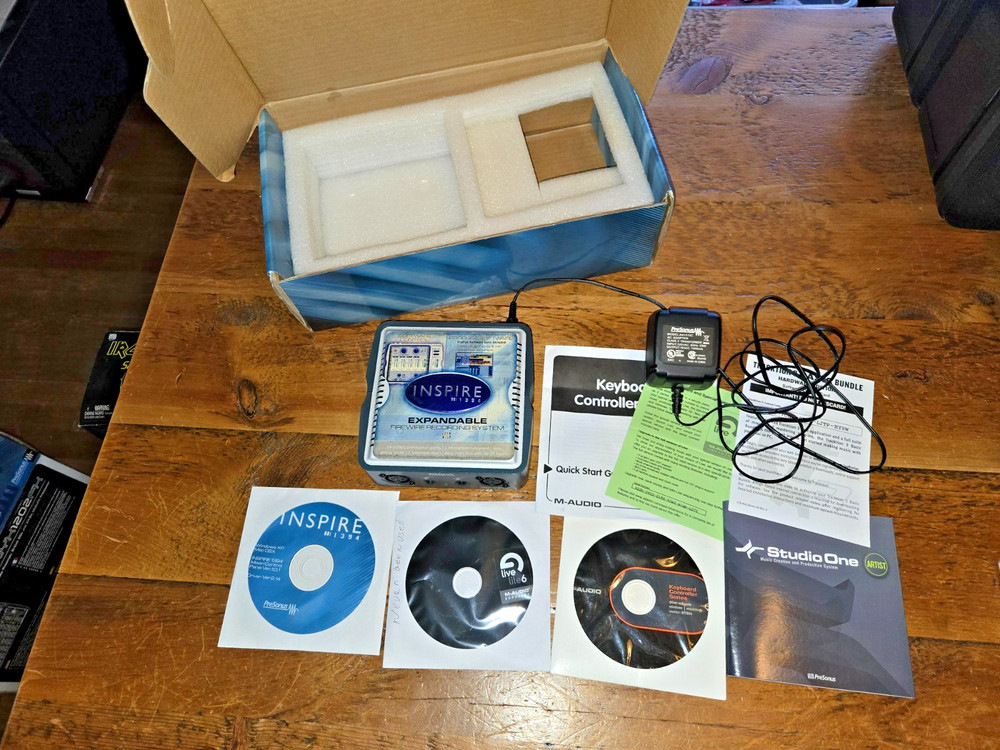 Inspire 1394, 4x4 FIREWIRE Computer Recording System - PreSonus w/Software Pack