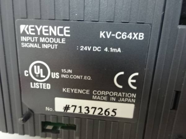 KEYENCE KV-C64XB PLC Input Device Module Unit USED