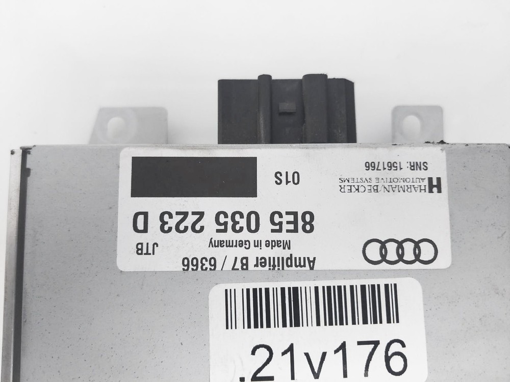Audi A4 2006-2008 Audio Amp Amplifier Control Module Computer 8E5-035-223-D