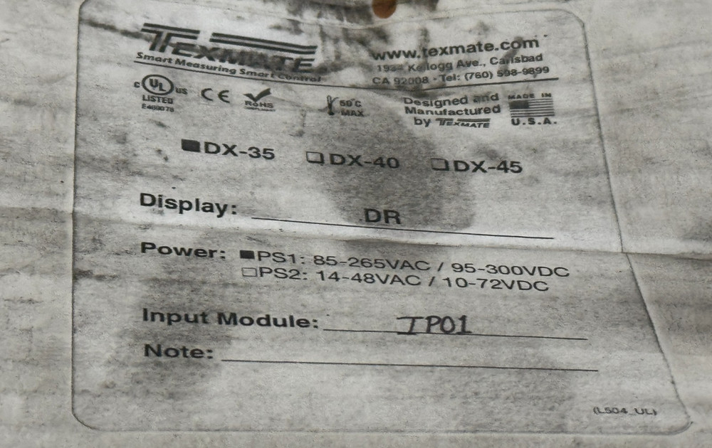 NEW IN BOX Texmate DX-35 Panel Meter