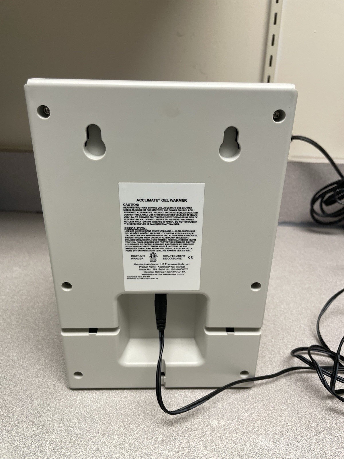 Acclimate Gel Warmer for EcoVue