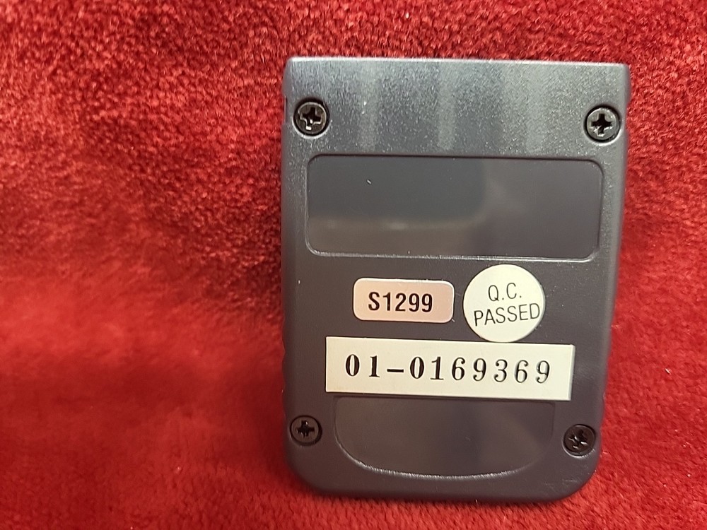 Playstation 1 PS1 Black Performance Memory Card