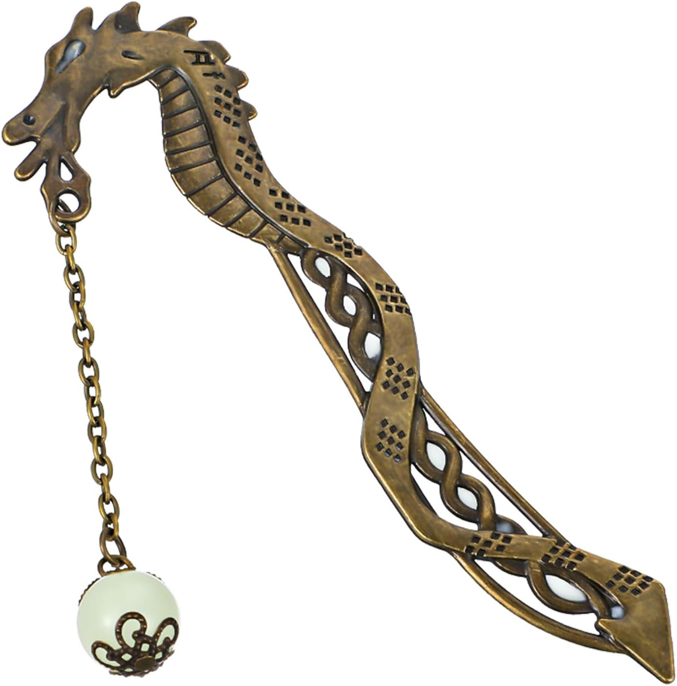 Dragon Bookmark, Fantasy Bookmark Gifts Glow in the Dark, Metal Bookmarks for Bo