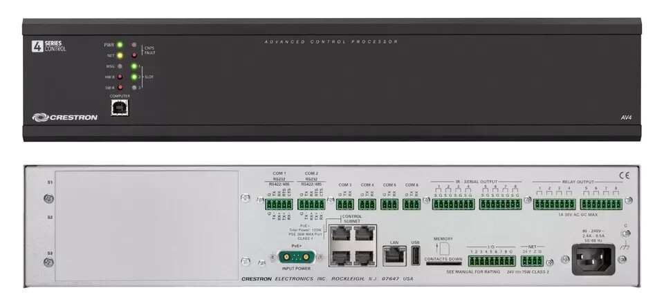 Crestron AV4 4-Series Control System Processor NEW AND UNOPENED BOX