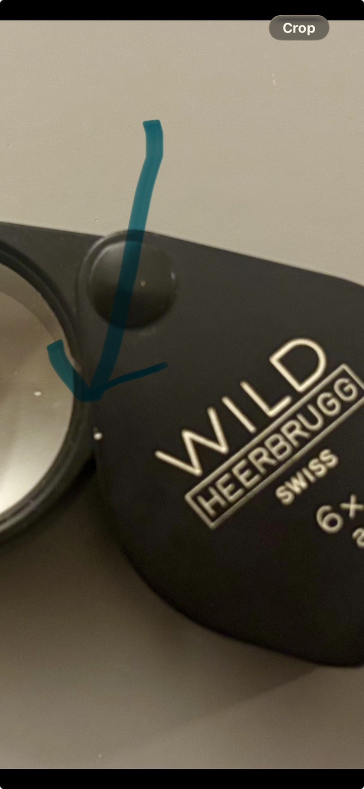 Wild Heerbrugg Folding Metal Loupe Magnifier 6x