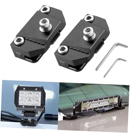 Ditch Light Brackets Hood Mount - 2PCS Universal Universal Ditch Light Brackets