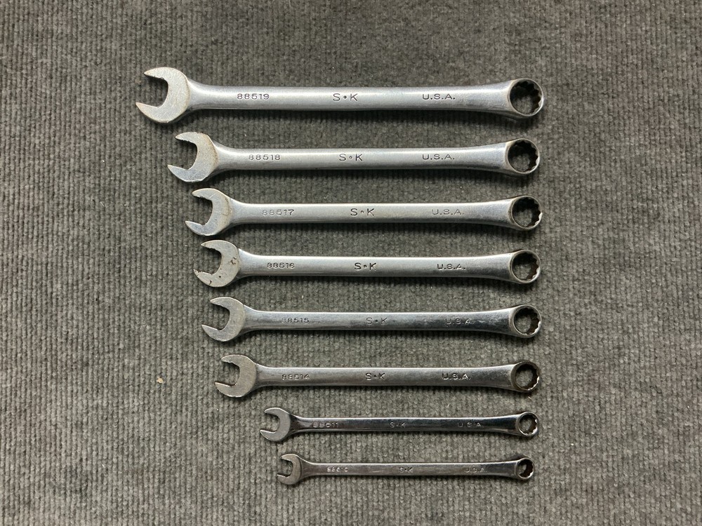 8pc SK Tools USA Metric Wrench Set