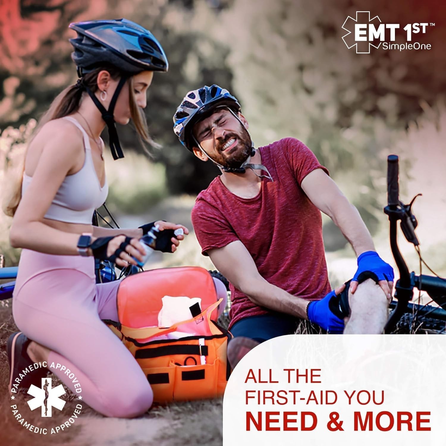 EMT 1st Emergency Responder First Aid Kit | Medical Trauma Bag for Disaster Prep