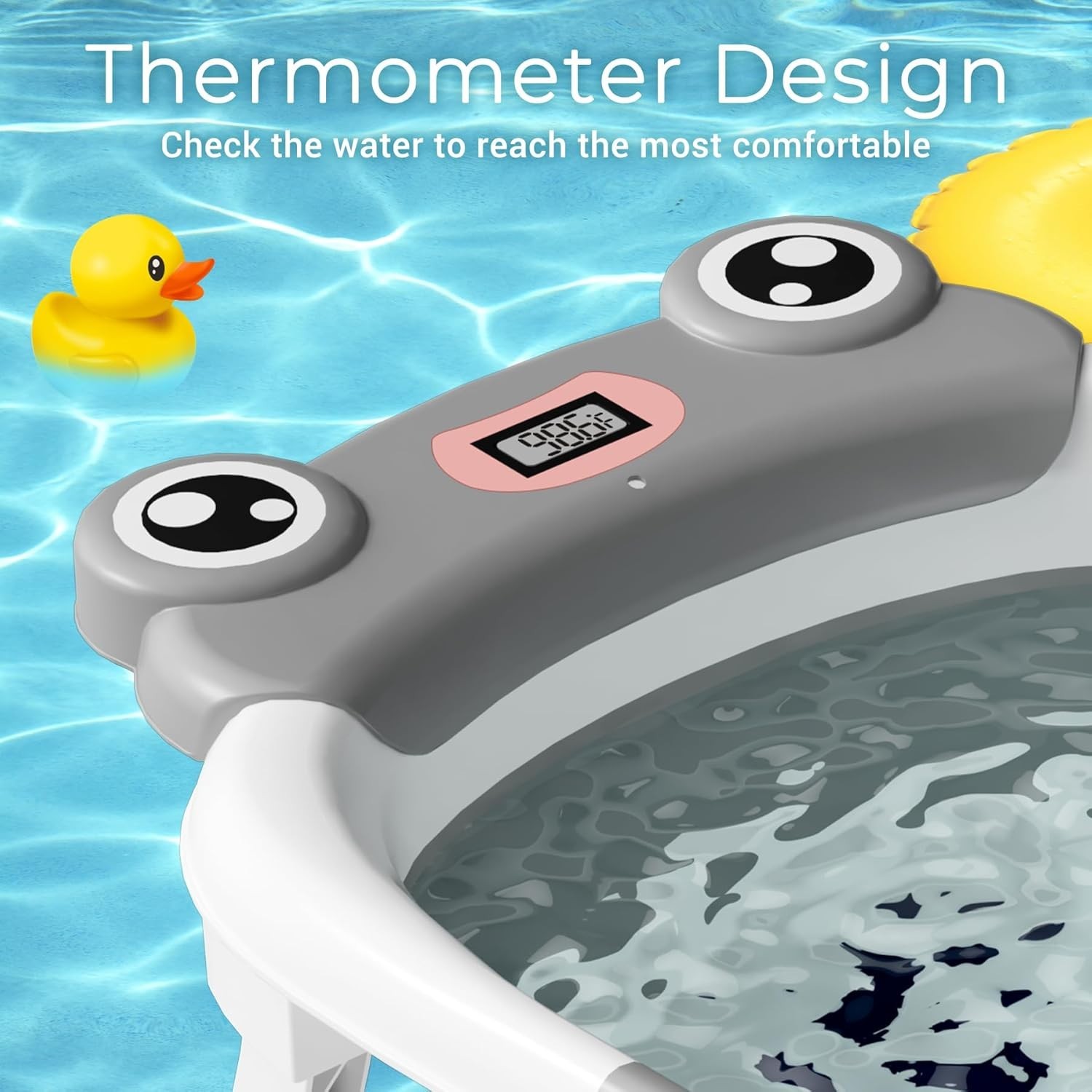 Bañera para bebé, bañera plegable para recién nacidos, ideal para bebés y niños