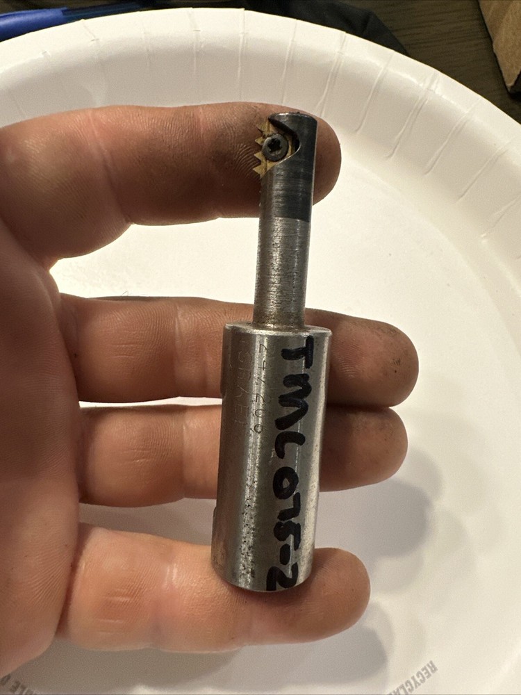 VARGUS INDEXABLE CARBIDE INSERT THREAD MILL CNC MILLING CUTTER 3/4” Vardex