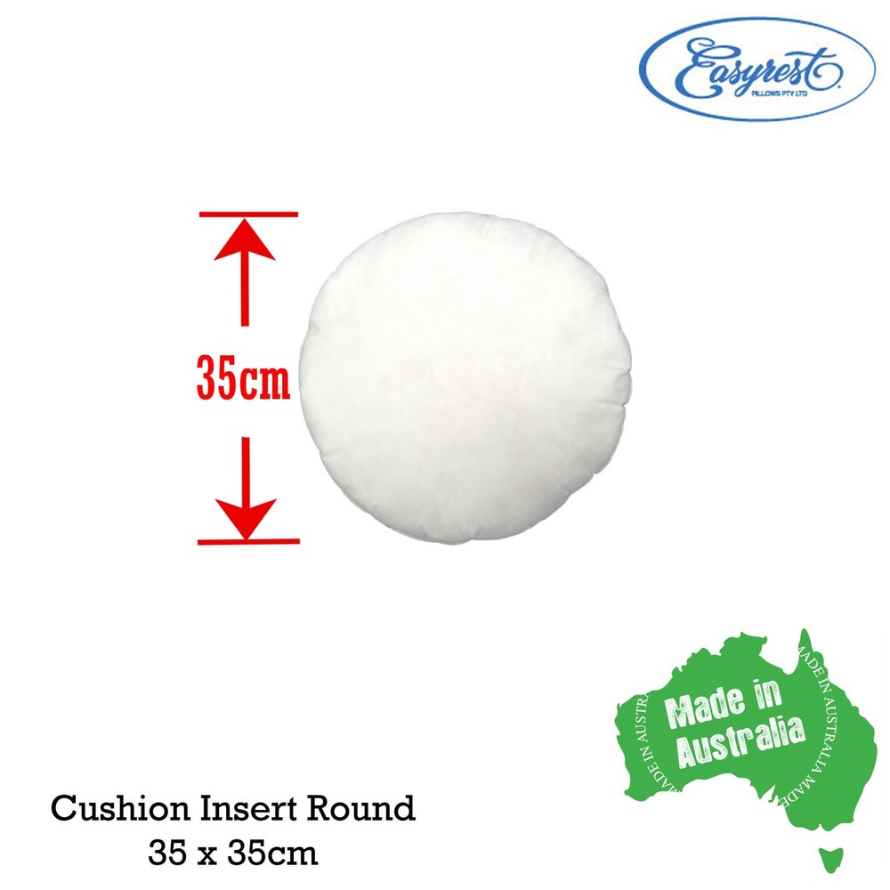 EASYREST Australian Made Cushion Inserts Premium Polyester Filled - 12 sizes