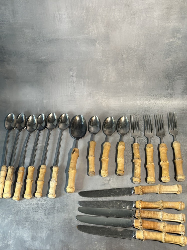 19 Piece Cal Hawaii Bamboo Flatware