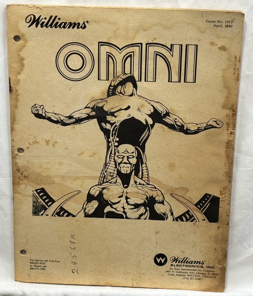 ORIGINAL-WILLIAMS-OMNI-INSTALLATION, OPERATIONS & ADJUSTMENTS MANUAL