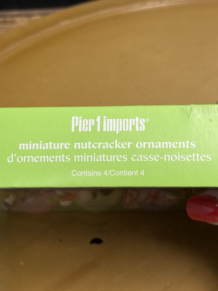 NIB Pier One Easter Bunny Wooden Decorative Nutcrackers