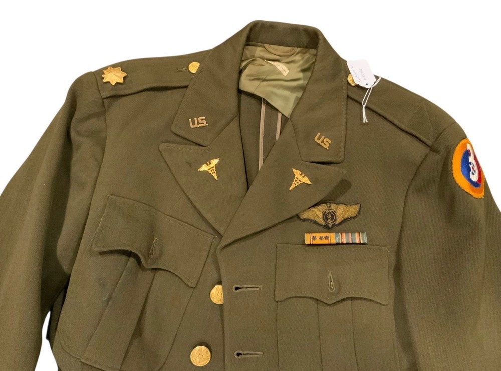 WWII Era 3rd Third Army Air Force Medical Corps Named Uniform