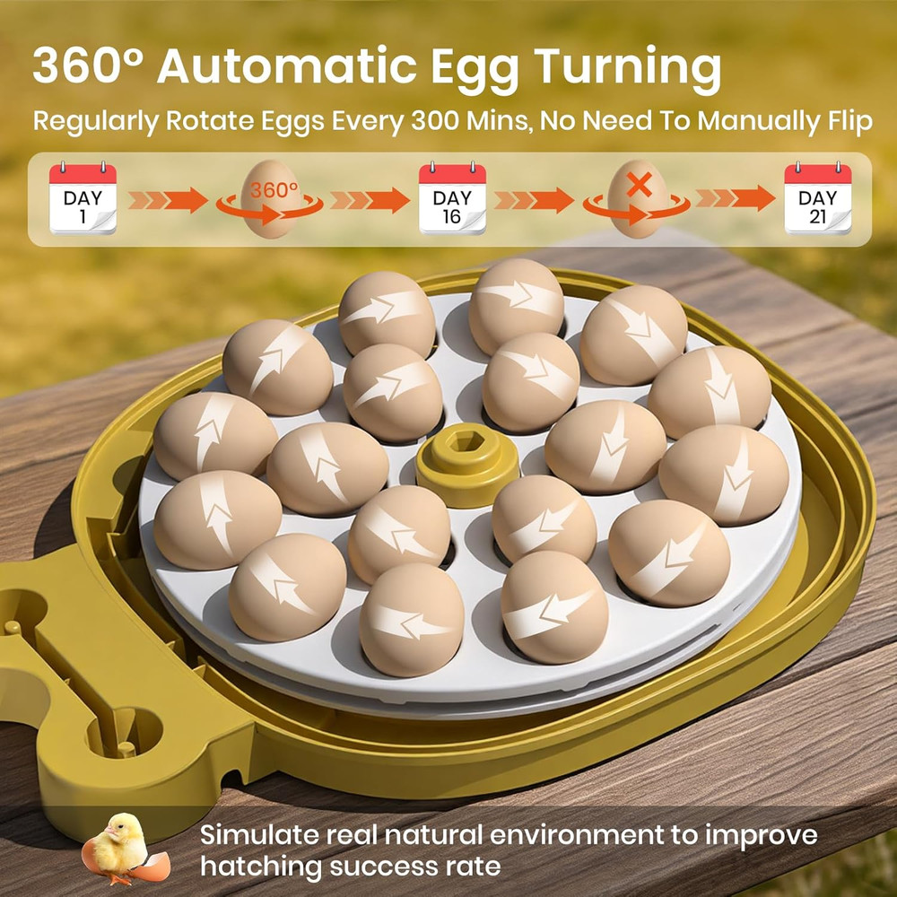 Egg Incubators for Hatching Eggs with Automatic Egg Turning & Humidity Control -