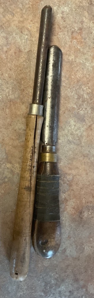 Woodworking Gouges Lot Of Two Unbranded Used