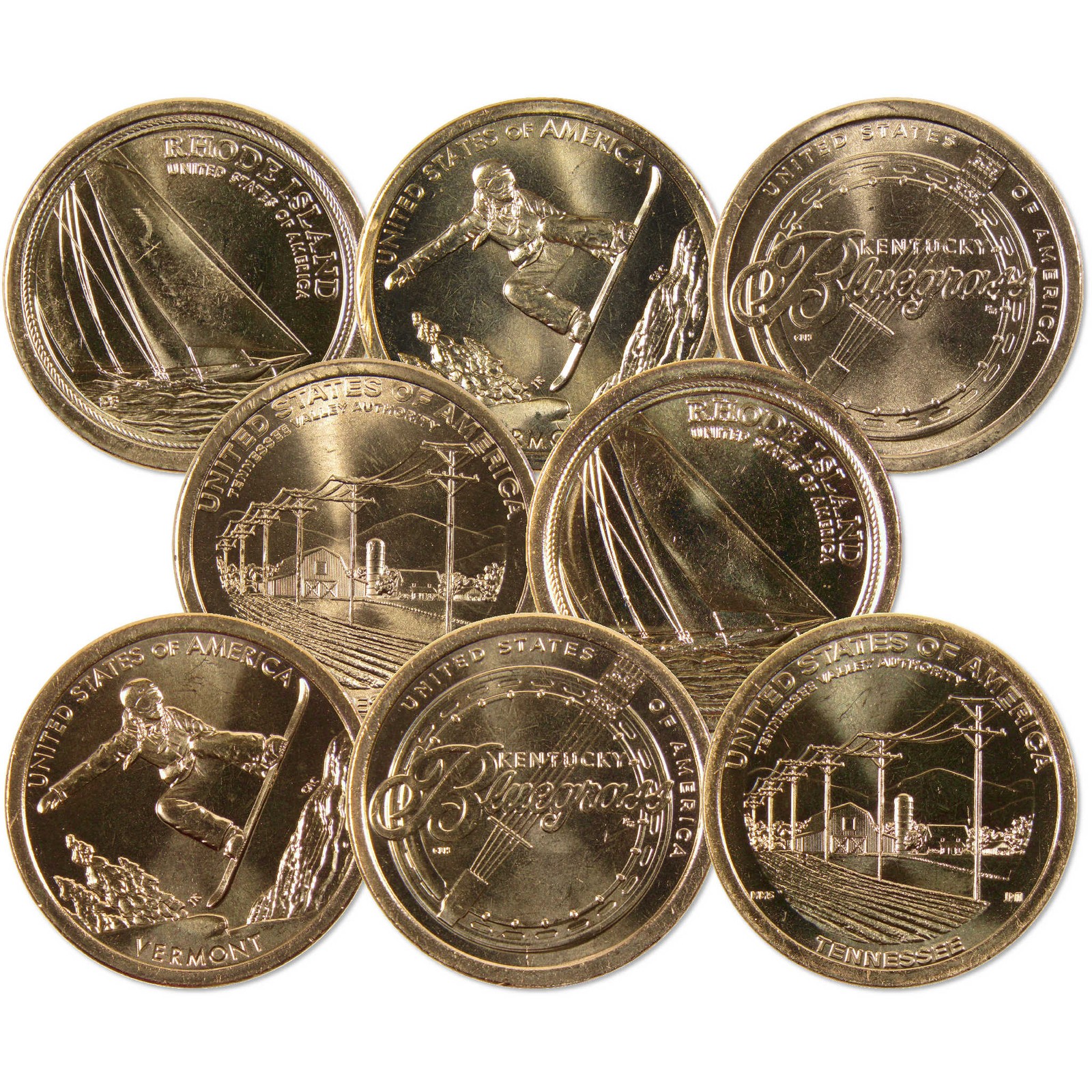 2022 P&D American Innovation Dollar 8 Coin Set Uncirculated