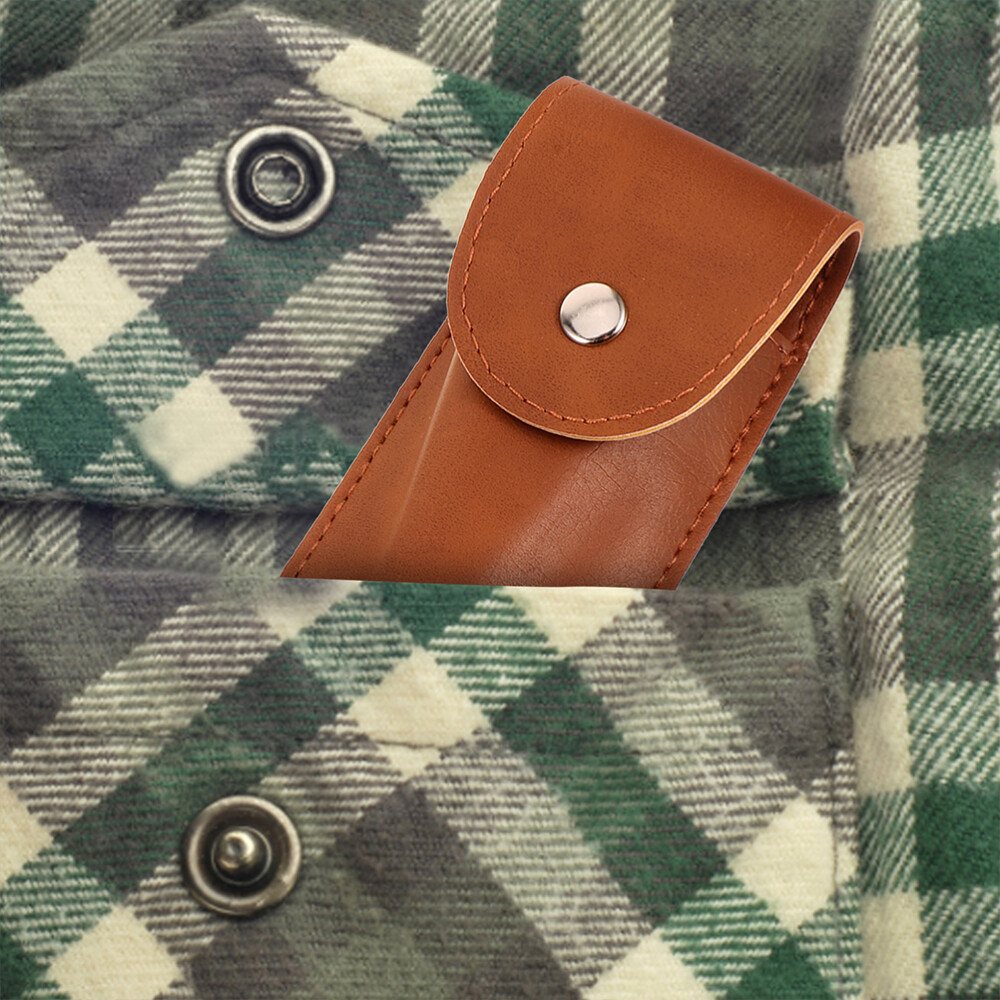 3PCS Leather Harmonica Case Portable Harmonica Storage Bags Harmonica Pouch