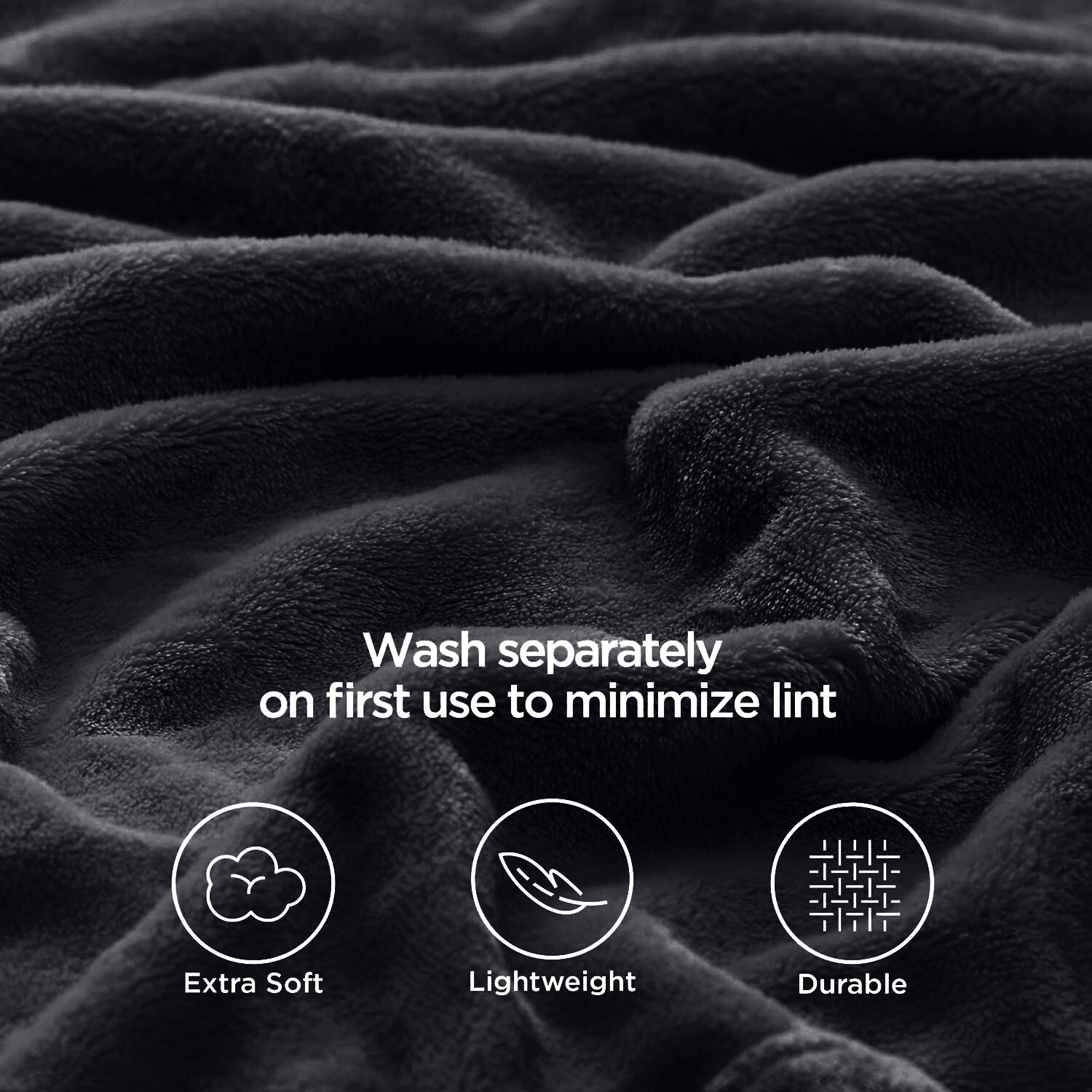 Luxury Fleece Blanket Soft Warm Lightweight Cozy Queen Size Blankets 310 GSM