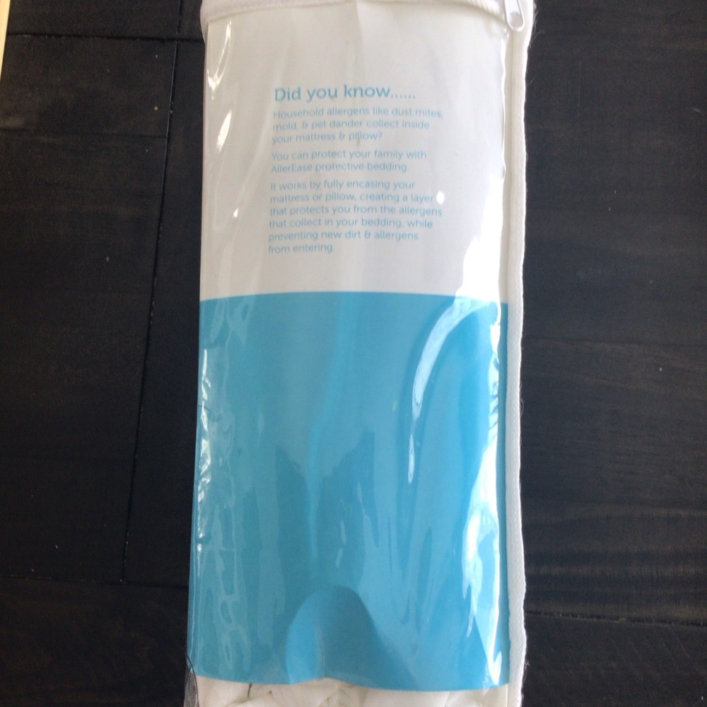 AllerEase Waterproof Allergy Protection Zippered Mattress Protector, Queen