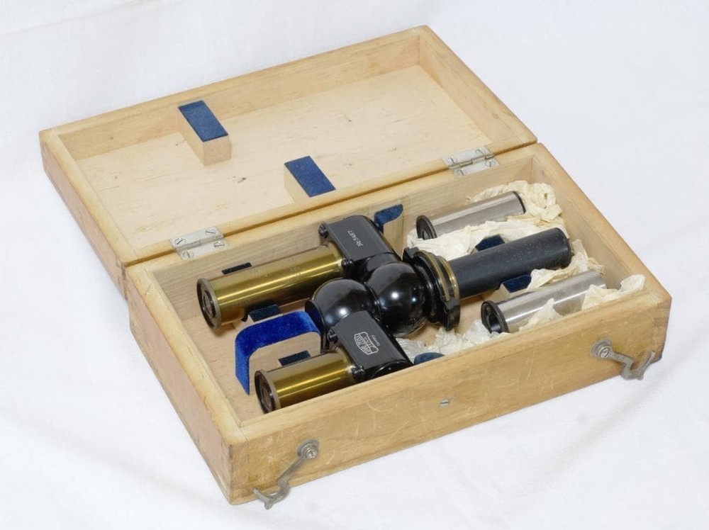 Antique Carl Zeiss Bitumi Binocular Attachment 1925 Microscope Accessory