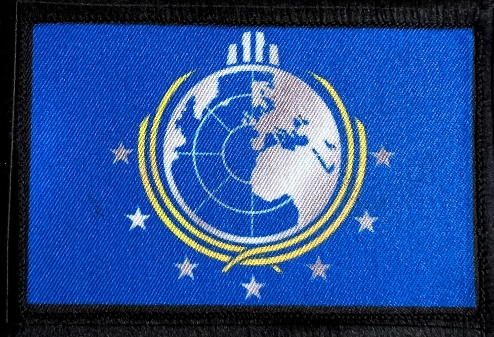 How About A Cup of Liber-Tea Helldivers Themed Hook and Loop Morale Patch