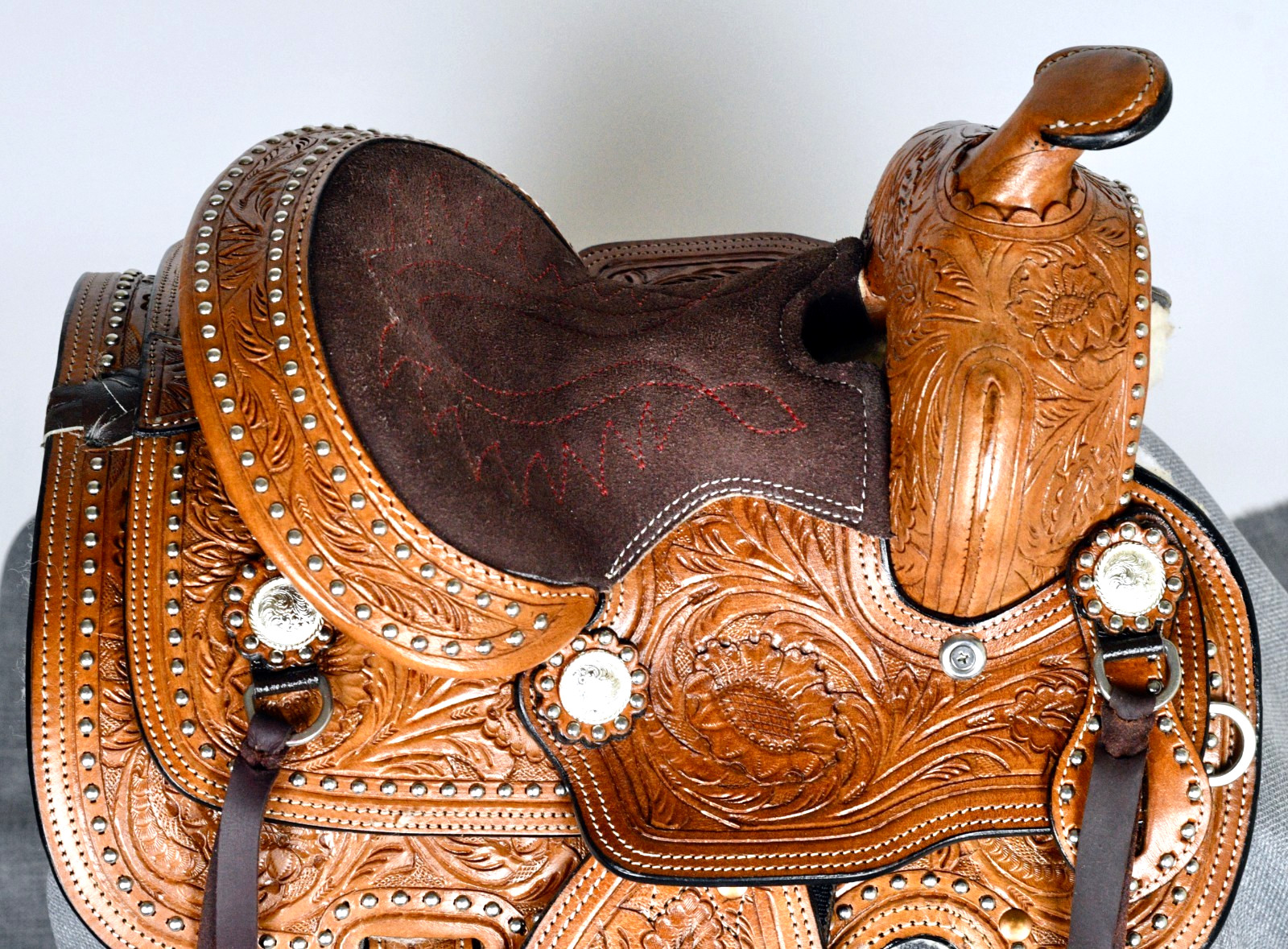 8" King Series Miniature Braden Trail Horse Saddle by Tough One KS-2638-33-8