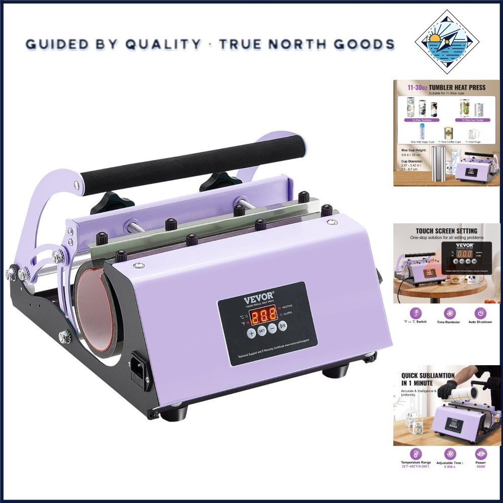 Fast Heating Mug Press for Sublimation with Touchscreen Interface & Accessories
