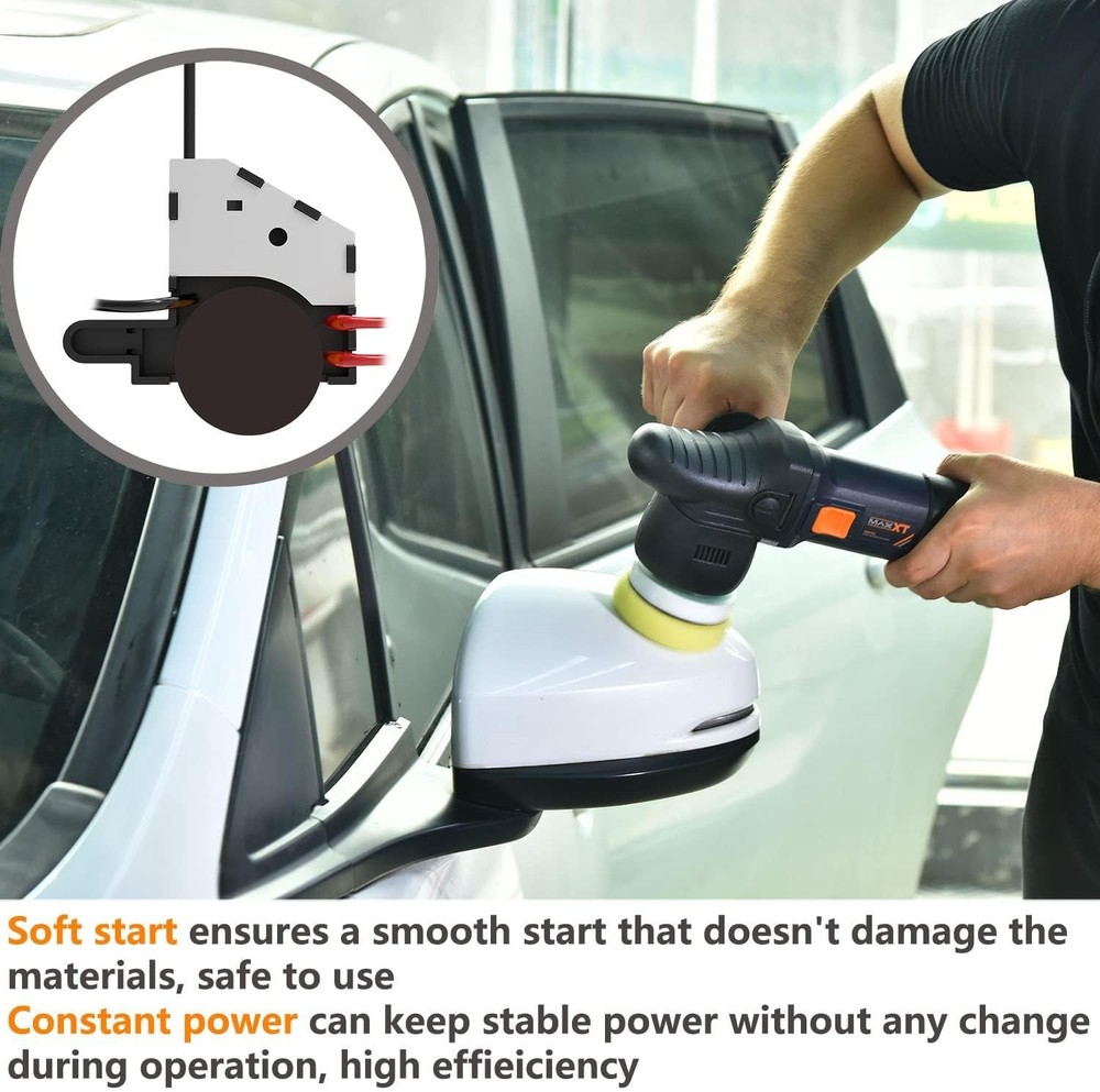 MAXXT Car Buffer Polisher Rotary Variable Speed 7 Inch Polishing Machine