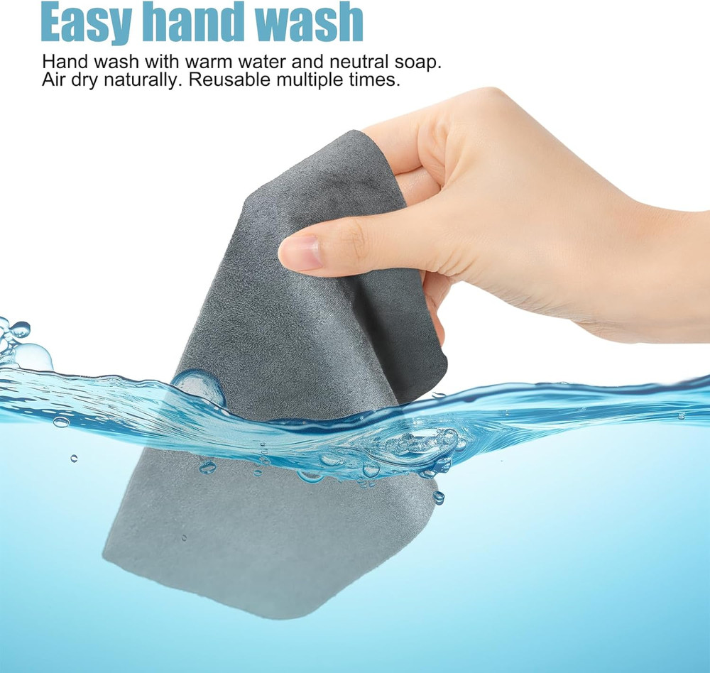 15 Pack Microfiber Cleaning Cloths for Electronics, Camera Lenses, Eyeglasses, C