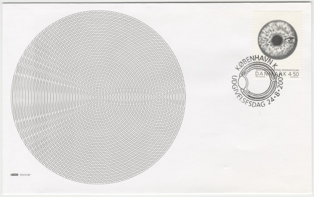 Denmark FDC 2005,  Iris containing eye, mint