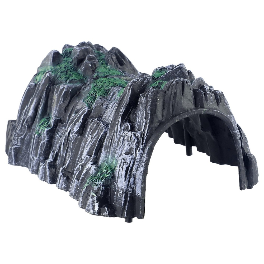 Plastic Railway Tunnel Accessory for Cave Simulation in Model Railroads