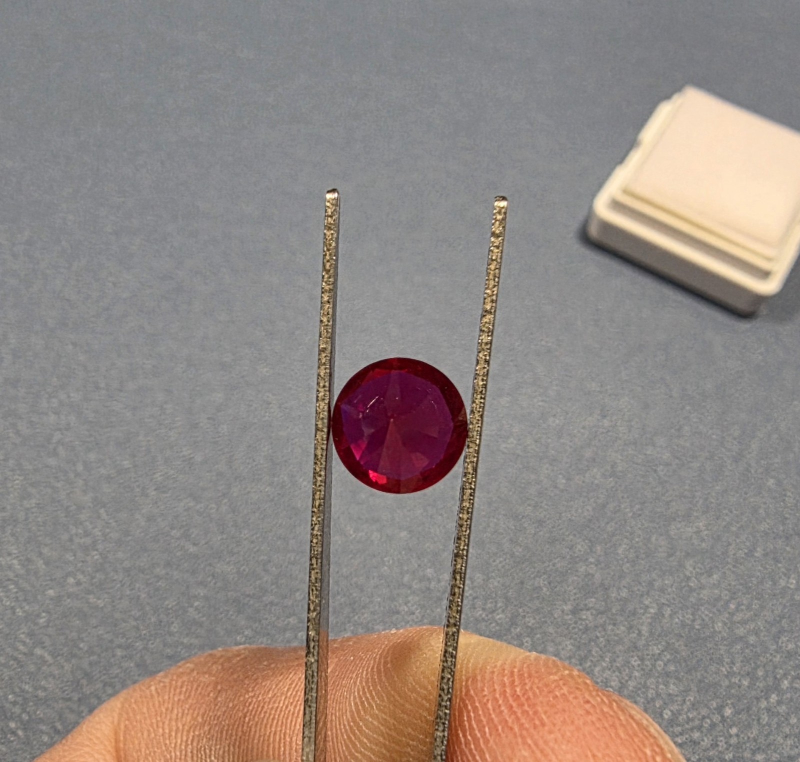 Natural Red Ruby 7x7 mm Round Cut Unheated Loose Gemstone Sri Lanka USA Ship