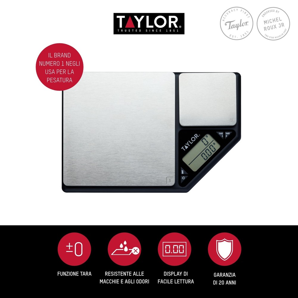 KitchenCraft Digital Kitchen Scale Dual Platform, Pro Professional Standard, ...