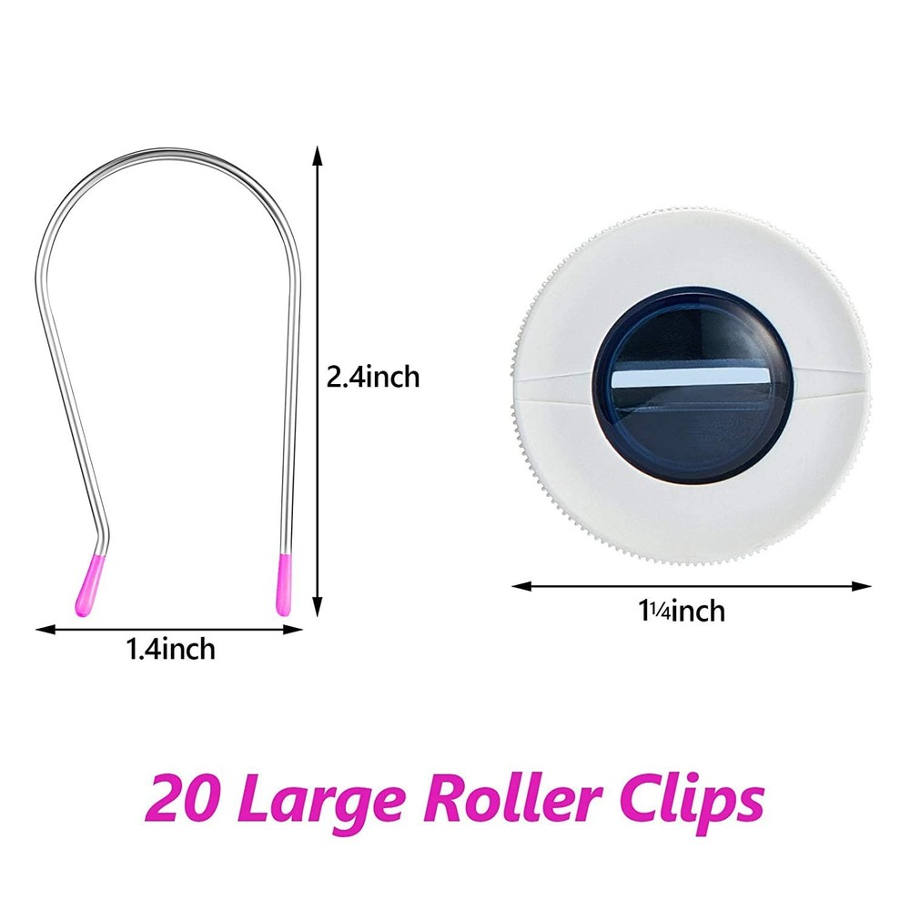 Large Hot Curler Clips Replacement Pins Hot Roller 20 Pcs
