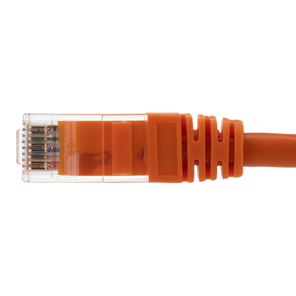 Ethernet Patch Cable CAT6A, UTP, 24AWG, 1 Ft, 10 pack, Orange