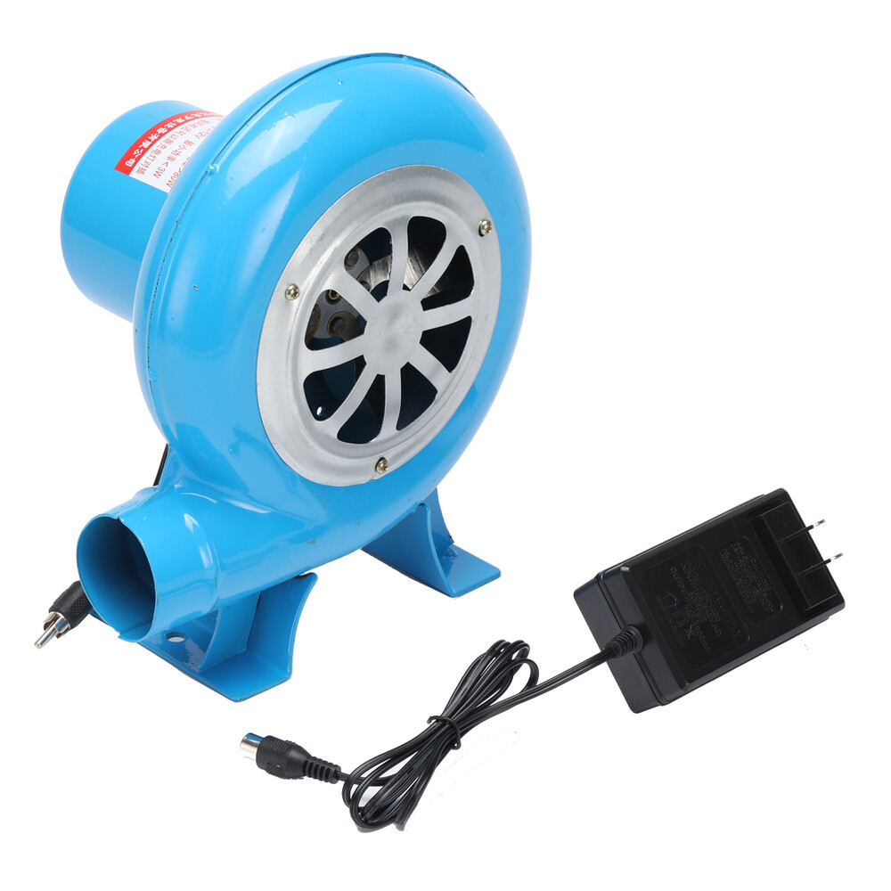80W Combustion Blower Home Stove Fire Electric Fan Adjustable Speed 110V for BBQ
