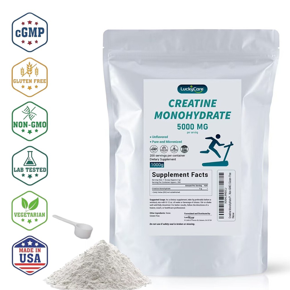 2.2LBS Pure Creatine Monohydrate Powder 5000mg Per Serving Micronized Creatine