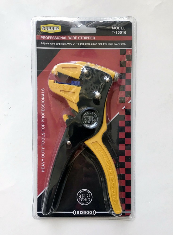 SCHURZ TOOL H.D. Self Adjustable Automatic Electrical Wire Stripper with Cutter